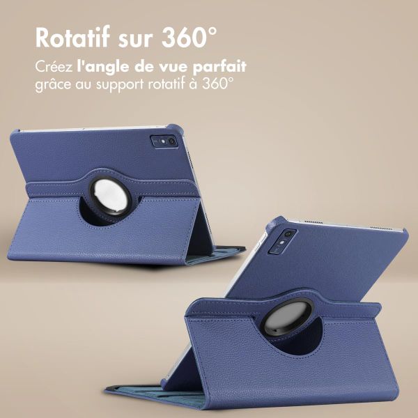 imoshion Coque tablette rotatif à 360° Lenovo Tab M10 5G - Bleu foncé