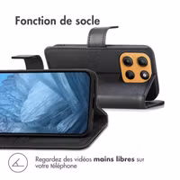 imoshion Étui de télephone portefeuille Motorola Moto G15 / G15 Power - Noir