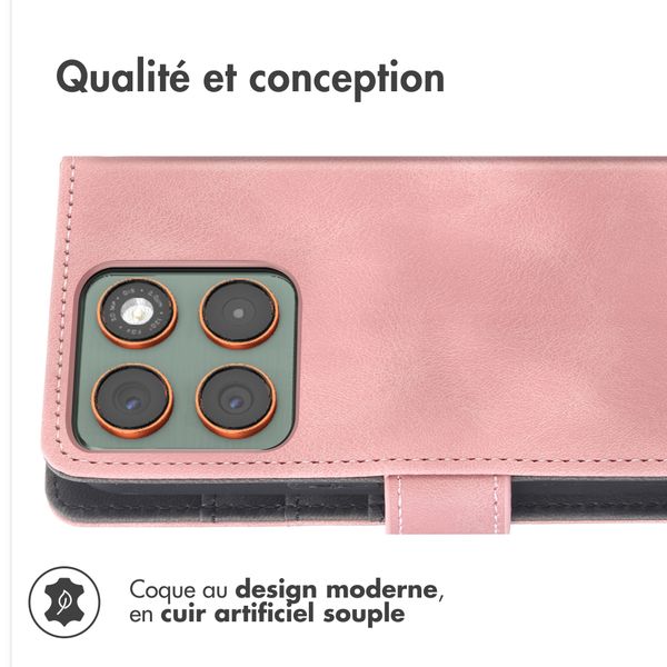 imoshion Etui de télephone portefeuille avec cordon Motorola Edge 70 - Rose