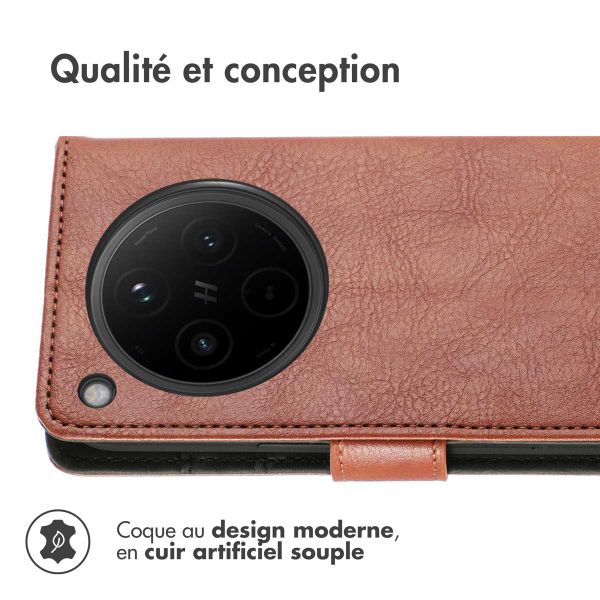 imoshion Étui de téléphone portefeuille Oppo Find X8 - Marron