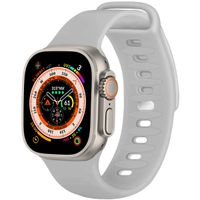 imoshion Bracelet en silicone Apple Watch Series 1-10 / SE / Ultra (2) - 42/44/45/46/49 mm - Gris clair