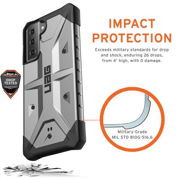 UAG Coque Pathfinder Samsung Galaxy S21 - Argent