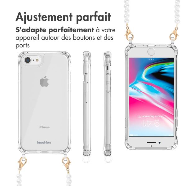 imoshion Coque avec dragonne + ﻿bracelet iPhone 8 / 7  / SE (2022 / 2022) - Perles