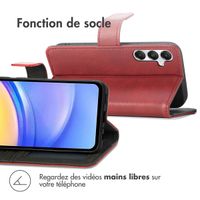 imoshion Étui de téléphone portefeuille Luxe Samsung Galaxy A15 (5G/4G) - Rouge