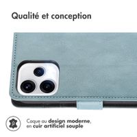 imoshion Étui de télephone portefeuille de luxe Oppo Reno15 (5G) - Bleu clair