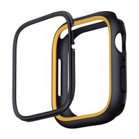 Uniq Moduo Coque Apple Watch avec Lunette interchangeable Apple Watch 4-9 / SE - 44/45 mm - Midnight (Black/Mustard)