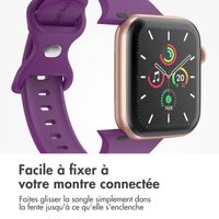 imoshion Bracelet en silicone⁺ Apple Watch Series 1 t/m 11 / SE / Ultra (44/45/46/49 mm) - Taille M/L - Purple