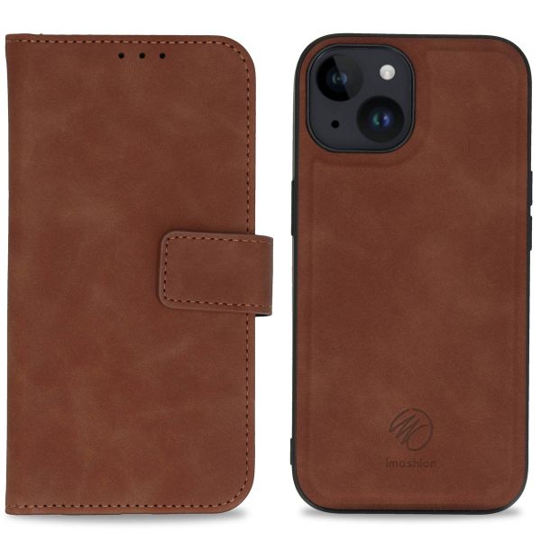 imoshion Etui de télephone luxe 2-en-1 amovible Apple iPhone 15 - Marron