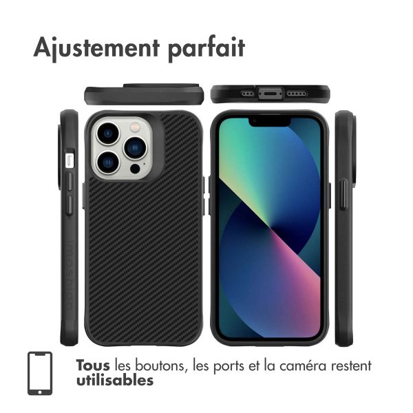 imoshion Coque Rugged Hybrid Carbon Apple iPhone 13 Pro - Noir