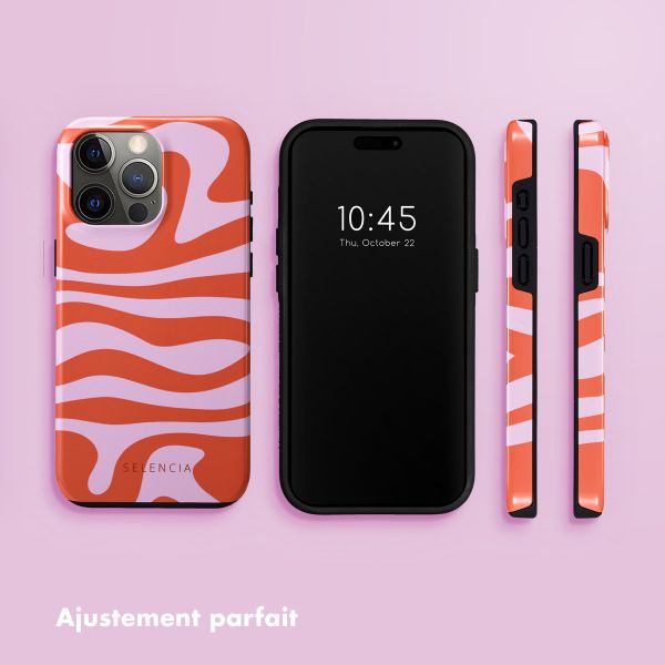 Selencia Coque arrière Vivid Apple iPhone 15 Pro Max - Dream Swirl Pink