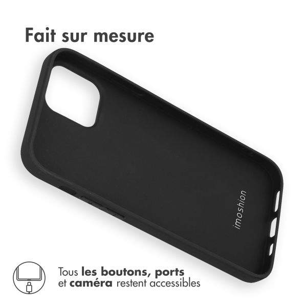 imoshion Coque Couleur Apple iPhone 12 (Pro) - Noir