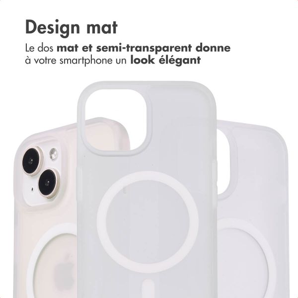 imoshion Coque Color Guard avec MagSafe iPhone 15 - Blanc