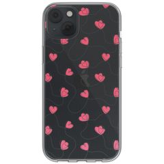 imoshion Coque design pour iPhone 14 - Dusty Rose Connected Hearts