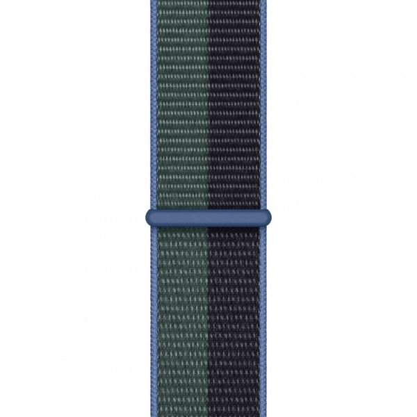 Apple Bracelet Sport Loop Apple Watch Series 1 t/m 9 / SE (38/40/41 mm) | Series 10 / 11 (42 mm) - Midnight Green