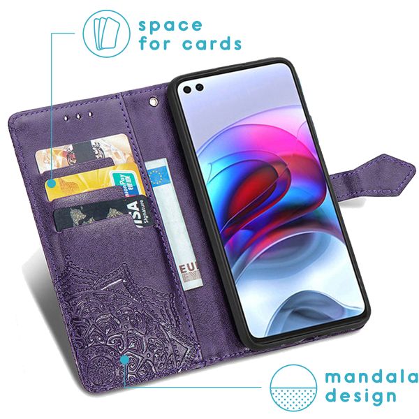 imoshion Etui de téléphone Mandala Motorola Moto G100 - Violet