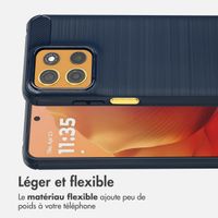 imoshion Coque Brushed Motorola Moto G15 / G15 Power - Bleu foncé