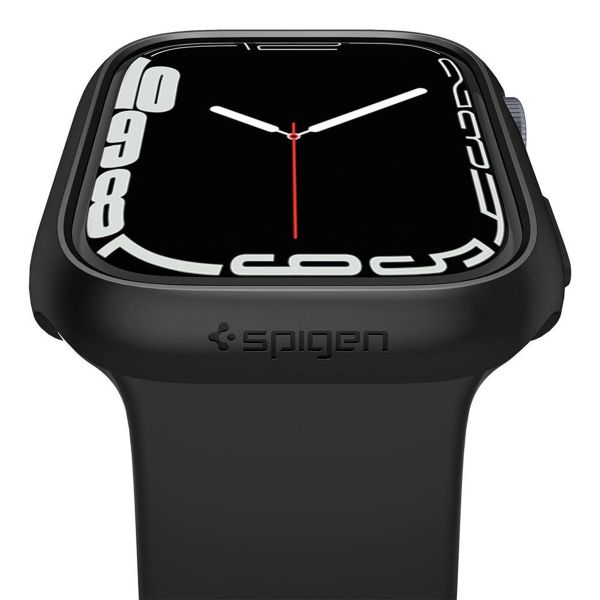 Spigen Thin Fit™ Case Apple Watch Series 7 / 8 / 9 - 45 mm - Noir