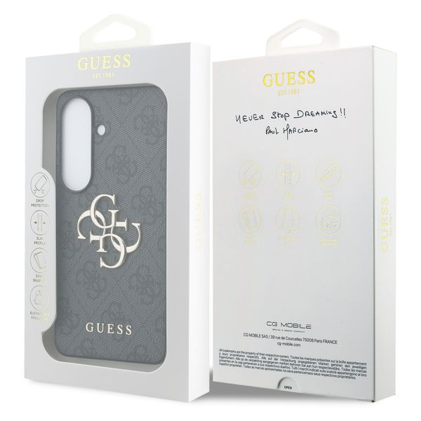 Guess Coque 4G Metal Logo Backcover Samsung Galaxy S26 - Noir