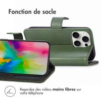 imoshion Étui de téléphone portefeuille Luxe iPhone 16 Pro - Vert