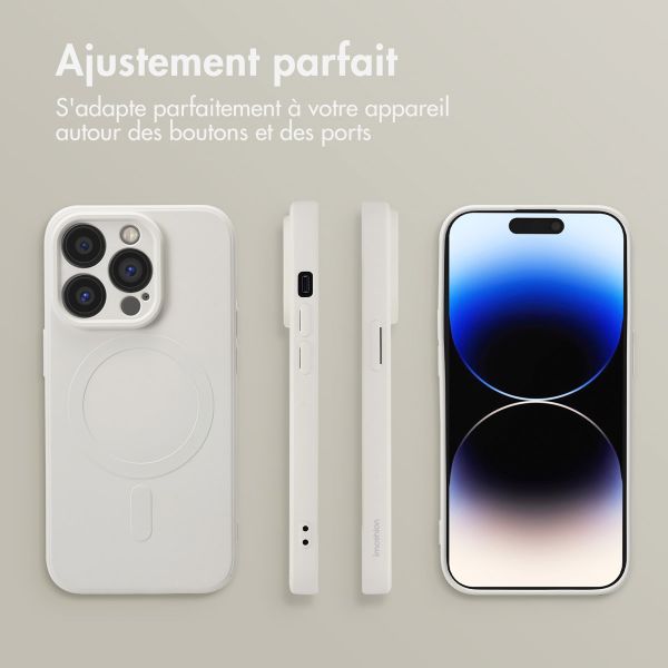 imoshion Coque Couleur avec MagSafe Apple iPhone 14 Pro - Beige
