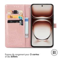 imoshion Etui de téléphone portefeuille Mandala Oppo A80 5G - Rose Dorée