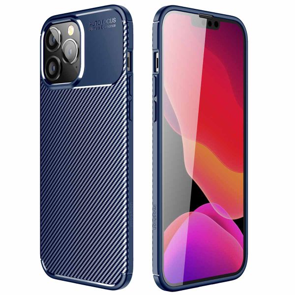 imoshion Coque silicone Carbon iPhone 14 Pro Max - Bleu