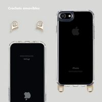 Selencia Coque avec crochets amovibles iPhone SE (2022 / 2020) / 8 / 7 - Transparent