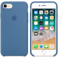 Apple Coque en silicone iPhone SE (2022 / 2020) / 8 / 7 - Denim Blue