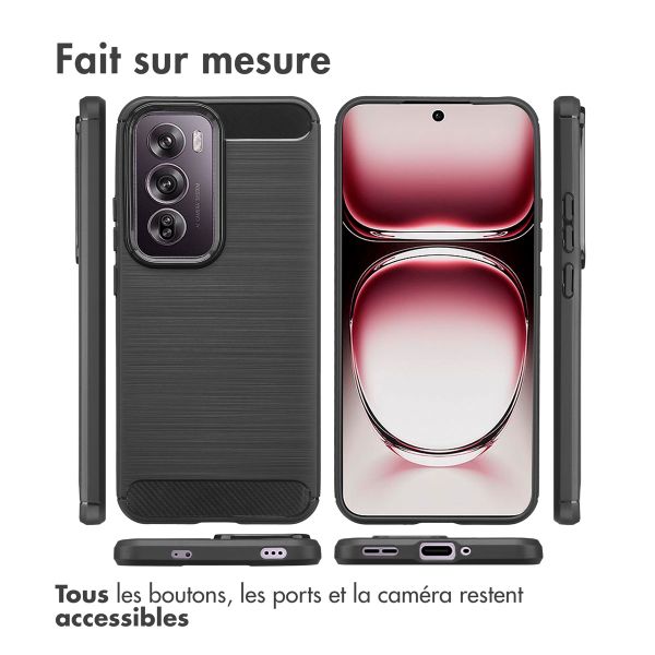 imoshion Coque Brushed Oppo Reno 12 - Noir