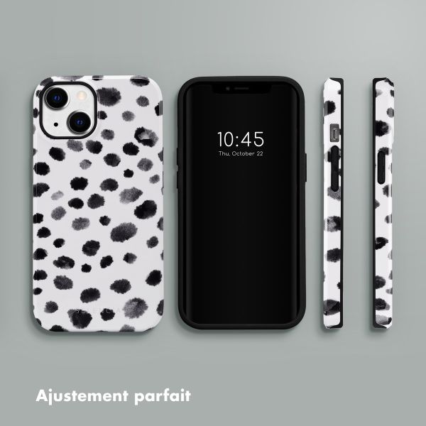 Selencia Coque arrière Vivid Tough iPhone 14  - Trendy Leopard