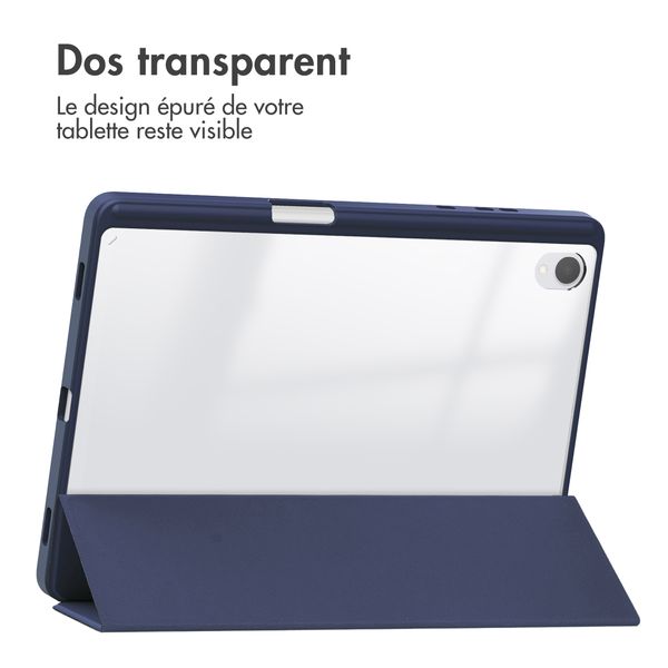 imoshion Coque tablette rigide Trifold Samsung Galaxy Tab S11 - Bleu foncé