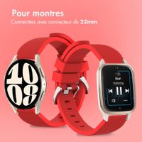 imoshion Bracelet en silicone souple - Connexion universelle 22 mm - Rouge