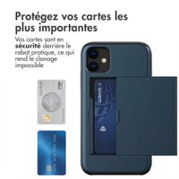 imoshion Coque arrière avec porte-cartes Apple iPhone 11 - Bleu foncé