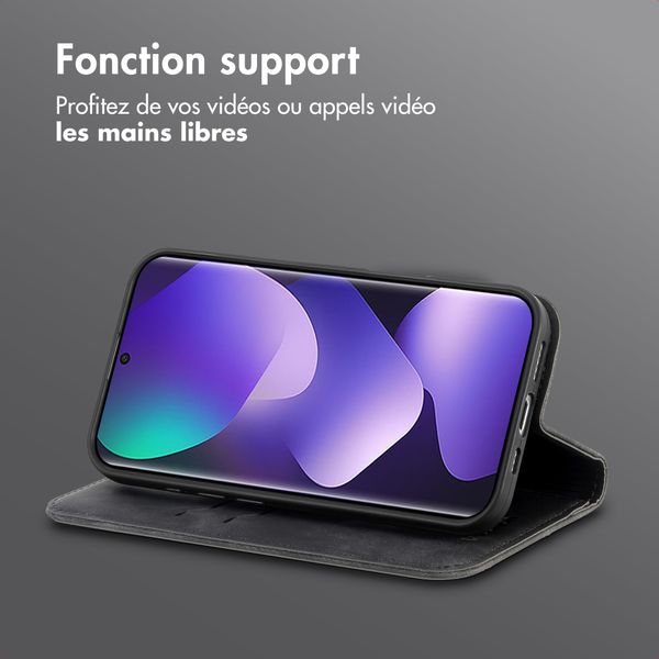 imoshion Étui de téléphone portefeuille Slim Xiaomi Redmi Note 15 (4G) - Noir