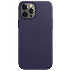 Apple Coque Leather MagSafe Apple iPhone 12 Pro Max - Deep Violet
