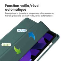 imoshion Coque tablette rigide Trifold Apple iPad Air 11 pouces (2025) M3 / (2024) M2 / Air 5 (2022) / Air 4 (2020) - Vert
