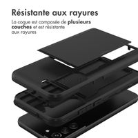 imoshion Coque arrière avec porte-cartes Samsung Galaxy S22 - Noir