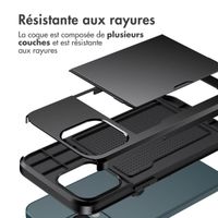 imoshion Coque arrière avec porte-cartes Apple iPhone 13 Pro - Noir
