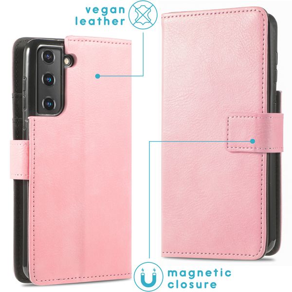 imoshion Étui de télephone portefeuille de luxe Samsung Galaxy S21 Plus - Rose