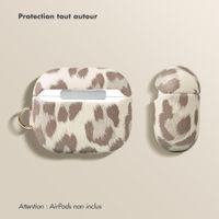 Selencia Coque Sabi Apple AirPods Pro 3 - imprimé léopard - Soft Ivory