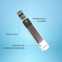 Accezz Spray nettoyante pour écran 2-en-1 - Gris