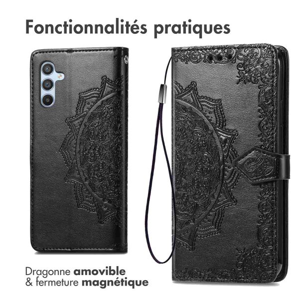 imoshion Etui de télephone Mandala Samsung Galaxy A34 (5G) - Noir
