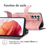 imoshion Etui de télephone portefeuille avec cordon Samsung Galaxy S21 FE - Rose