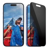 PanzerGlass Protection d'écran Privacy Ultra-Wide Fit Anti-bactérienne avec applicateur Apple iPhone 16