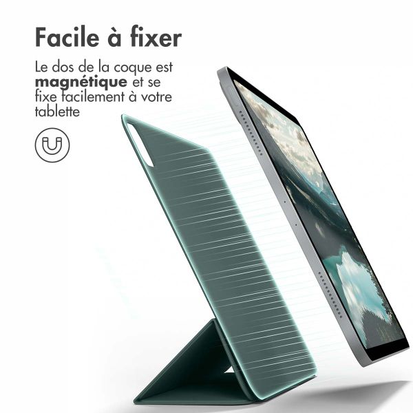 imoshion Magnetic etui de téléphone portefeuille Apple iPad Pro 11 (2025) M5 / (2024) M4 - Vert foncé