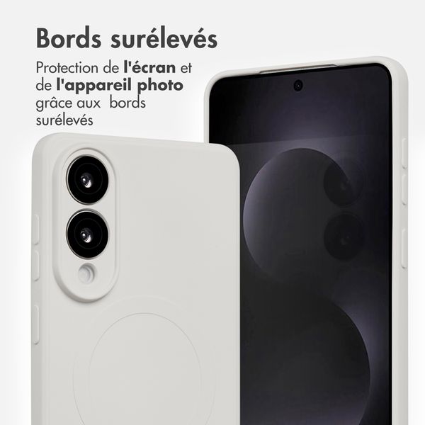 imoshion Coque Couleur avec MagSafe Samsung Galaxy S25 Edge - Beige