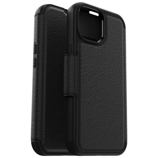 OtterBox Étui de télephone portefeuille Strada MagSafe Apple iPhone 15 - Noir