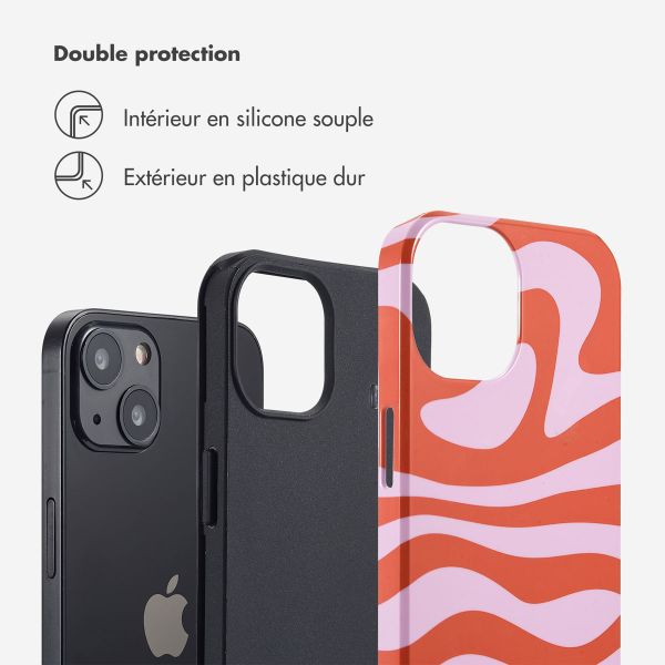 Selencia Coque arrière Vivid Apple iPhone 13 - Dream Swirl Pink