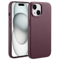Accezz Coque arrière en cuir avec MagSafe Apple iPhone 15 - Heath Purple