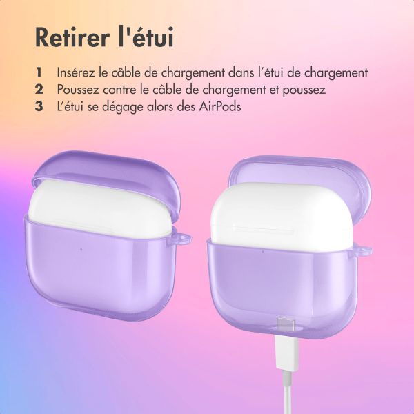 imoshion Coque Néon Apple AirPods 3 - Pourpre